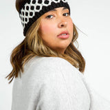 RECYCLED HONEYCOMB HEADBAND plus-size - AMOUR781
