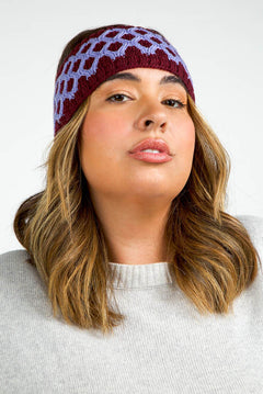 RECYCLED HONEYCOMB HEADBAND plus-size - AMOUR781