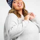 RECYCLED HONEYCOMB HEADBAND plus-size - AMOUR781