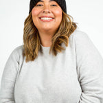 RECYCLED WISHBONE CABLE POM HAT plus-size - AMOUR781