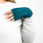 RECYCLED WISHBONE CABLE HANDWARMERS plus-size - AMOUR781