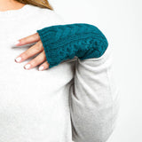 RECYCLED WISHBONE CABLE HANDWARMERS plus-size - AMOUR781