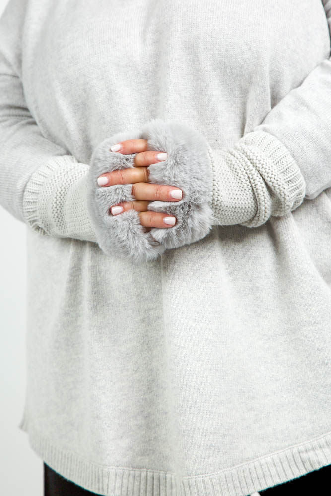 ARMWARMERS with FAUX FUR - AMOUR781