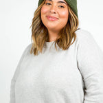 CASHMERE CABLE HAT plus-size - AMOUR781