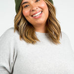 CASHMERE CABLE HAT plus-size - AMOUR781