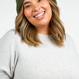 CASHMERE CABLE HAT plus-size - AMOUR781