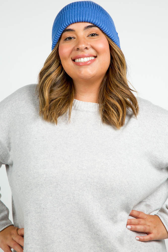 CASHMERE CABLE HAT plus-size - AMOUR781