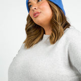 CASHMERE CABLE HAT plus-size - AMOUR781