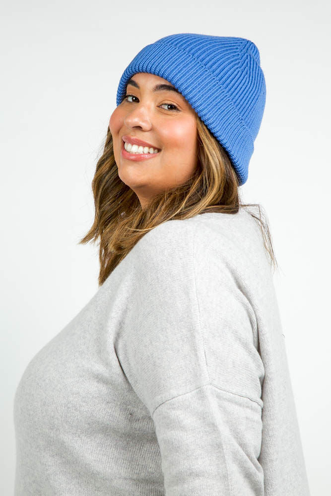 CASHMERE CABLE HAT plus-size - AMOUR781