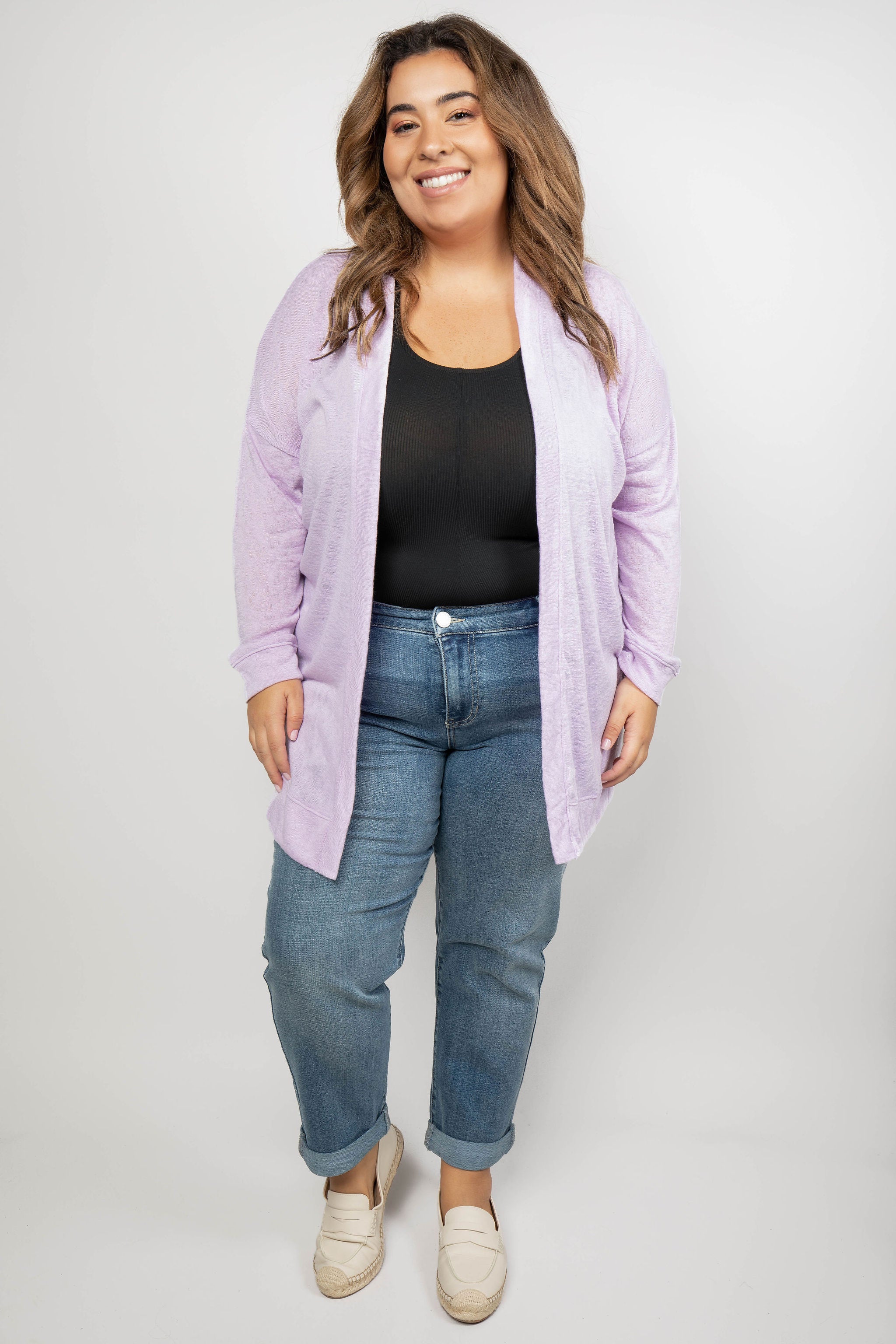 LONG CARDIGAN plus-size - AMOUR781
