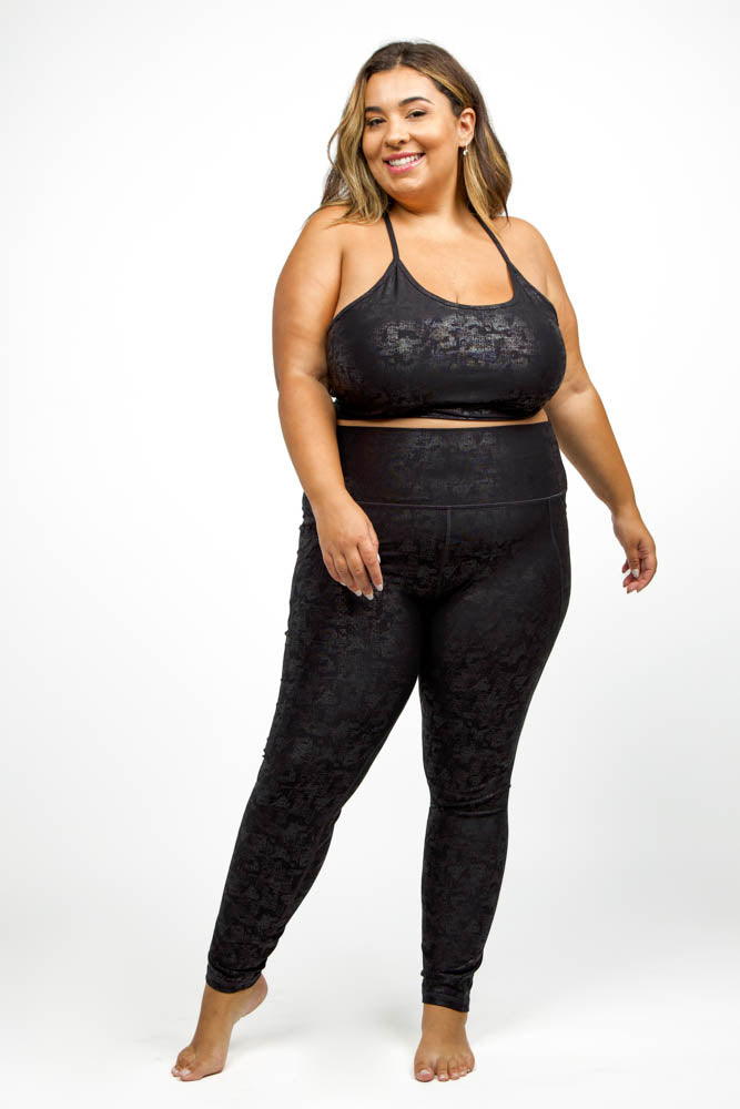 Cropped Metallic Foil Cami Designed by Mono B.