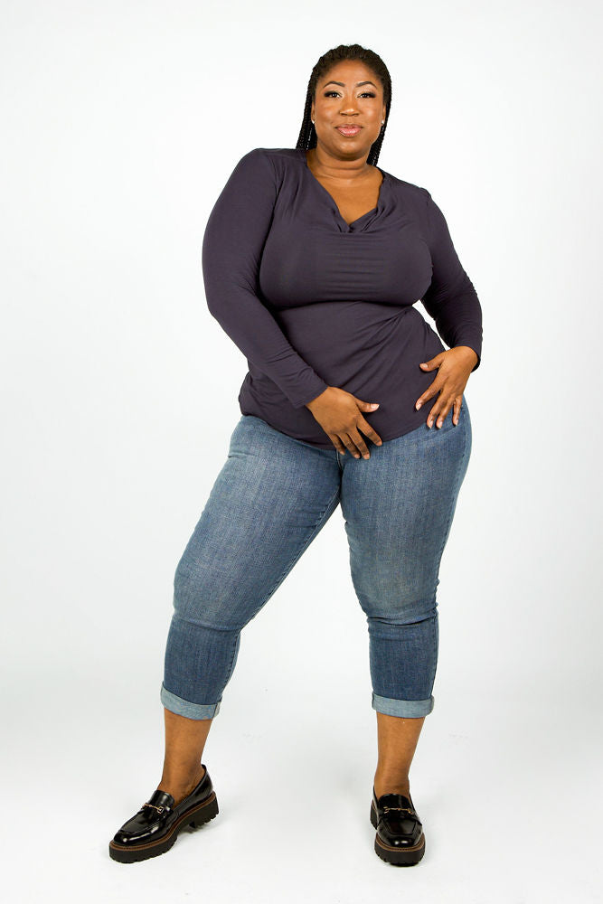 BORSEN TOP plus-size - AMOUR781
