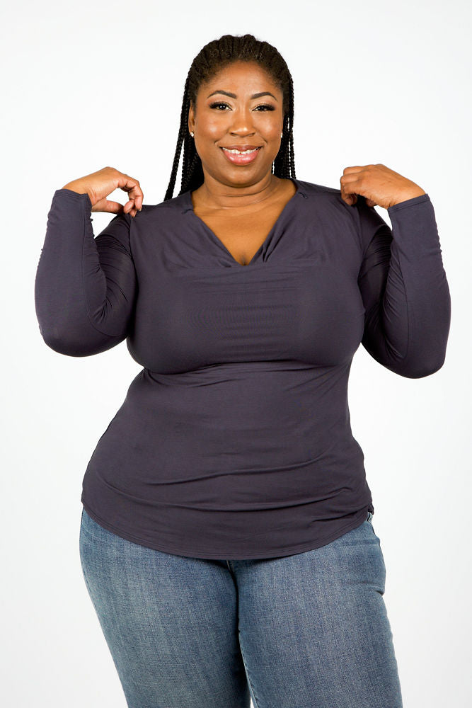 BORSEN TOP plus-size - AMOUR781