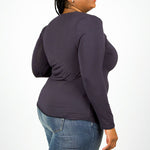 BORSEN TOP plus-size - AMOUR781