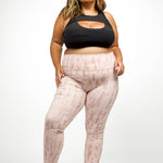 BRUSH STROKES HIGH-WAIST LEGGINGS plus-size - AMOUR781