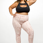 BRUSH STROKES HIGH-WAIST LEGGINGS plus-size - AMOUR781