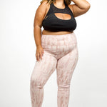 BRUSH STROKES HIGH-WAIST LEGGINGS plus-size - AMOUR781