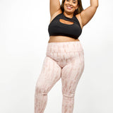 BRUSH STROKES HIGH-WAIST LEGGINGS plus-size - AMOUR781