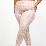 BRUSH STROKES HIGH-WAIST LEGGINGS plus-size - AMOUR781