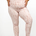 BRUSH STROKES HIGH-WAIST LEGGINGS plus-size - AMOUR781