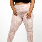BRUSH STROKES HIGH-WAIST LEGGINGS plus-size - AMOUR781