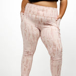 BRUSH STROKES HIGH-WAIST LEGGINGS plus-size - AMOUR781