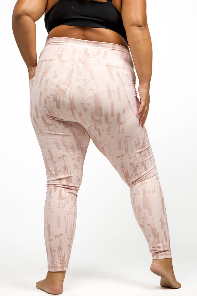 Brush Strokes High-Waist Leggings Designed by Mono B.