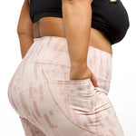 BRUSH STROKES HIGH-WAIST LEGGINGS plus-size - AMOUR781