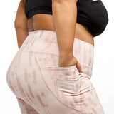 BRUSH STROKES HIGH-WAIST LEGGINGS plus-size - AMOUR781