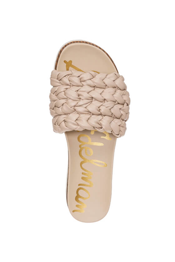 Ainslie braided sandal in beige designed by Sam Edelman