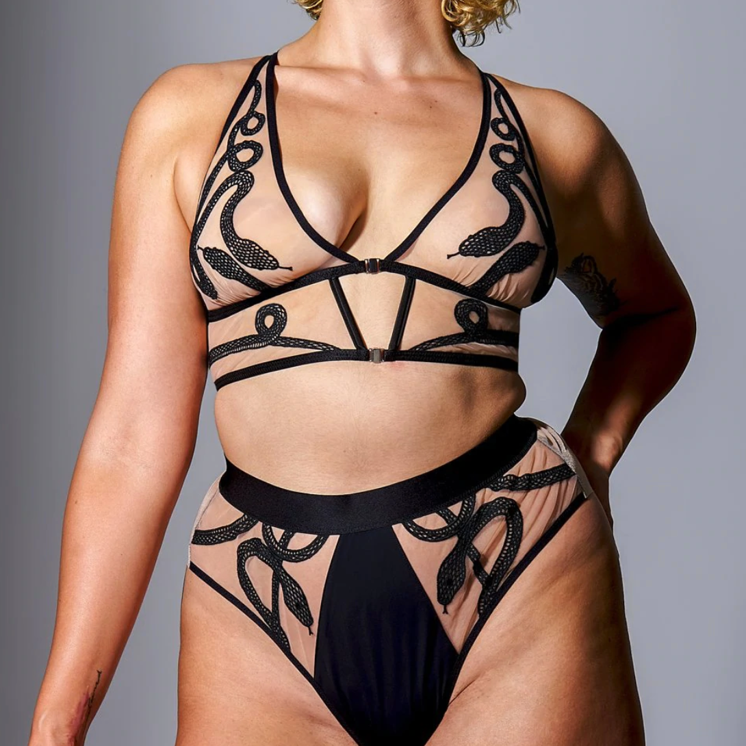 MEDUSA BRALETTE- BISCOTTI plus-size - AMOUR781