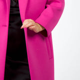 LONG ONE BUTTON COAT plus-size - AMOUR781