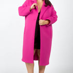 LONG ONE BUTTON COAT plus-size - AMOUR781