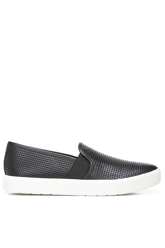 Blair Sneaker in black perforated leather designed by Vince