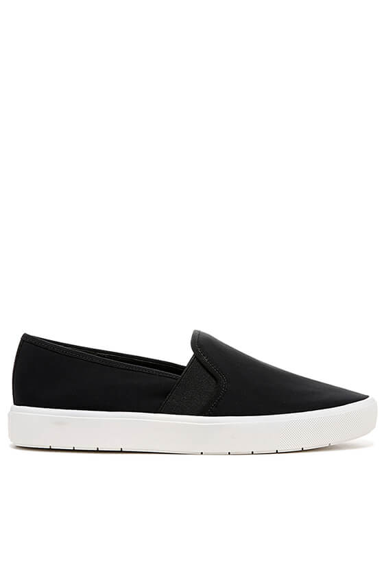 The Blair Sneaker in black canvas designed by Vince