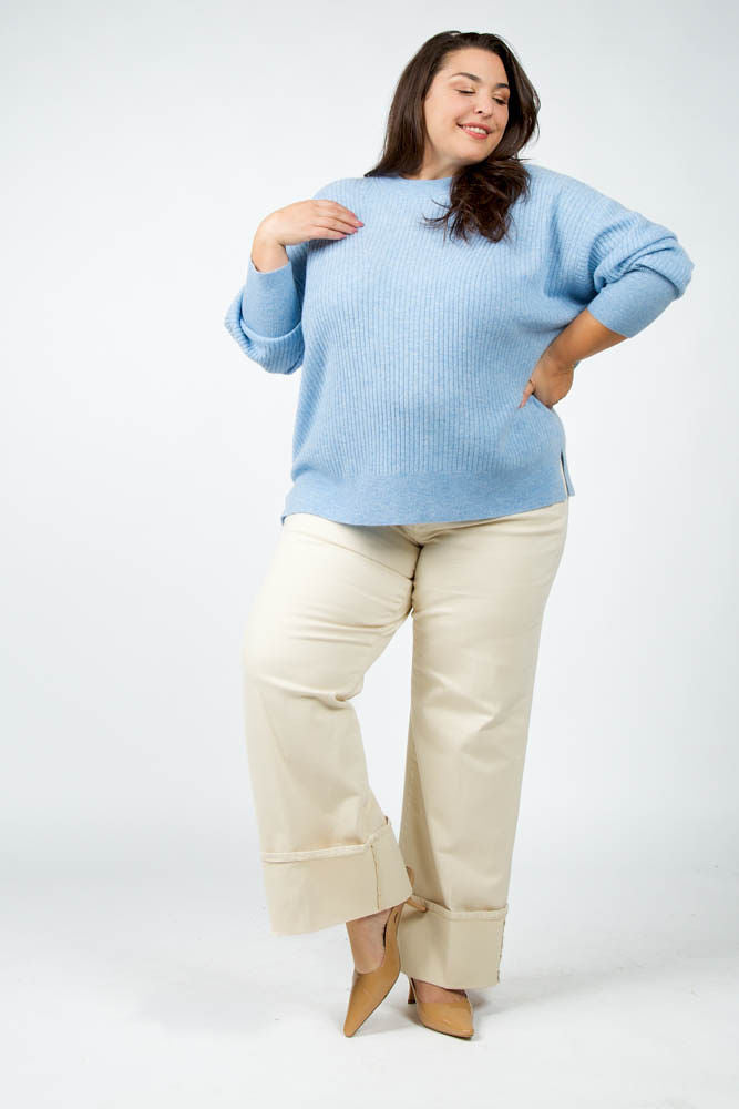 DOLMAN CASHMERE SWEATER plus-size - AMOUR781