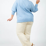 DOLMAN CASHMERE SWEATER plus-size - AMOUR781