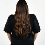 SHIRT with SHEER SLEEVE plus-size - AMOUR781