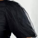 SHIRT with SHEER SLEEVE plus-size - AMOUR781