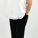 LINEN WIDE LEG PANTS plus-size - AMOUR781