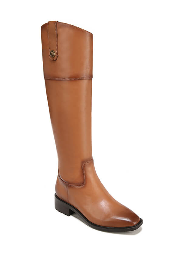 Drina Wide Calf Riding Boot in Whisky designed by Sam Edelman