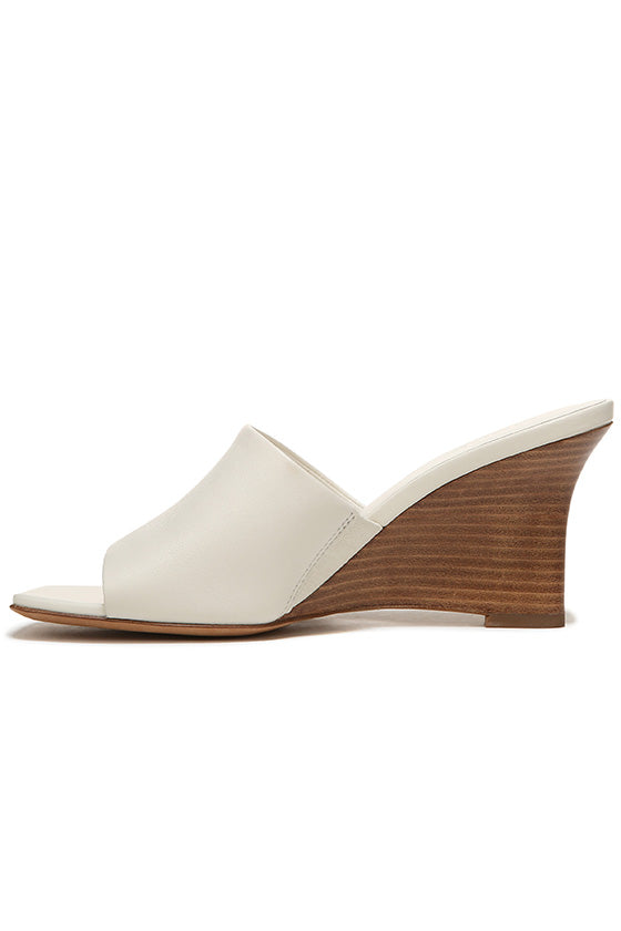 Pia Leather Wedge Sandal Designed by Vince.