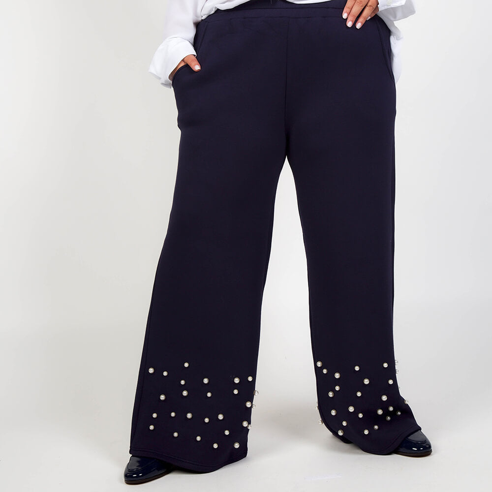 Faith Pearl Pant in Navy designed by Joh Apparel