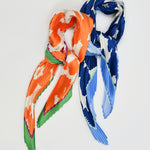 FLOWER PLEATED DIAMOND SCARF plus-size - AMOUR781