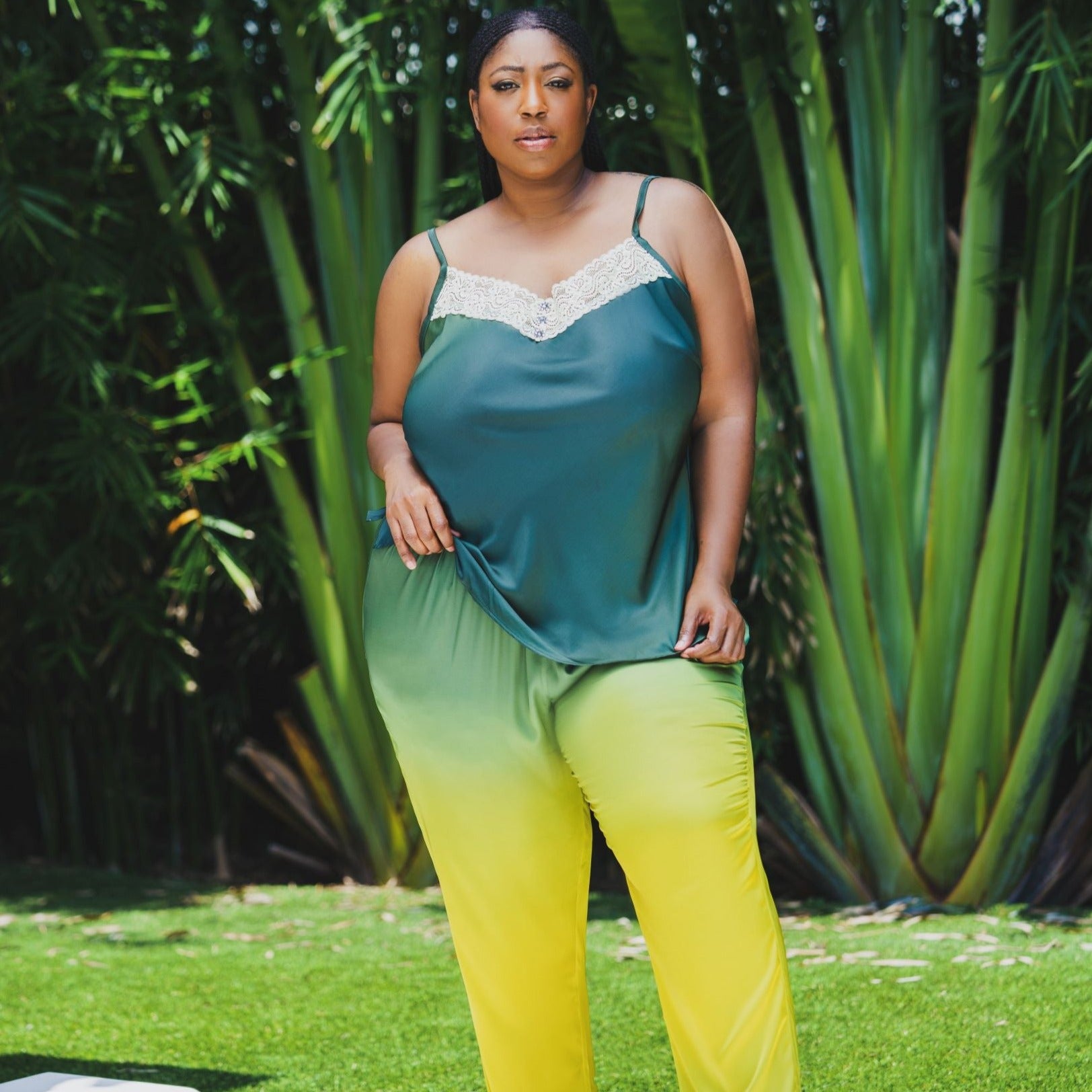 GREEN OMBRE PJ SET - AMOUR781