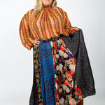 JOHANNA PRINTED SKIRT plus-size - AMOUR781