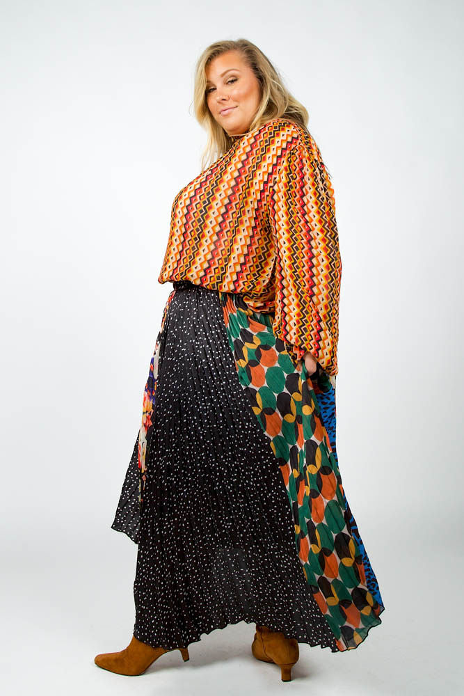 JOHANNA PRINTED SKIRT plus-size - AMOUR781