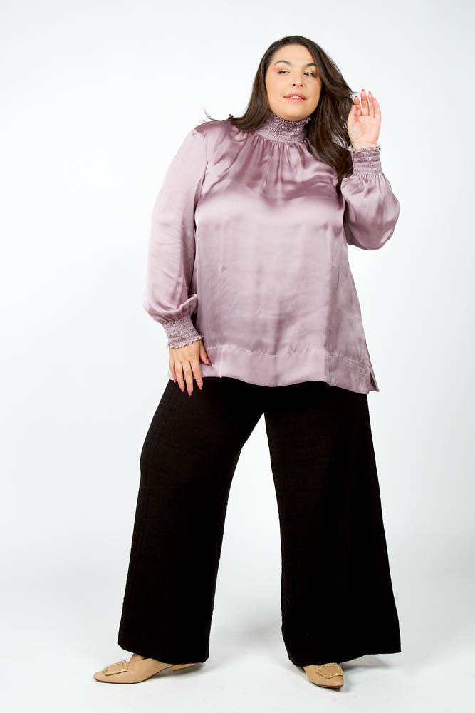 PLEATED TOP plus-size - AMOUR781