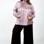 PLEATED TOP plus-size - AMOUR781