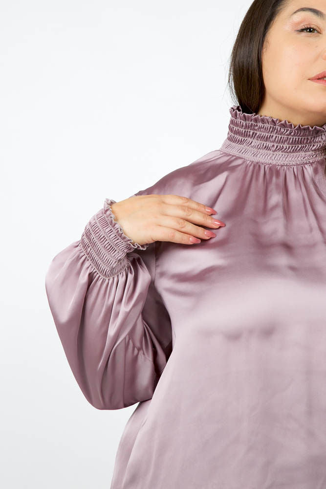 PLEATED TOP plus-size - AMOUR781